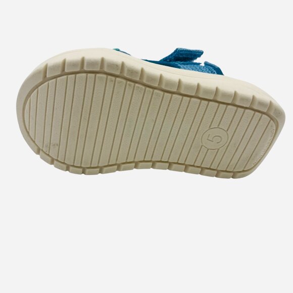 Toddler Boys' Tory Hook And Loop Heel Strap Blue Sandals Cat & Jack Size 9 - Picture 7 of 7